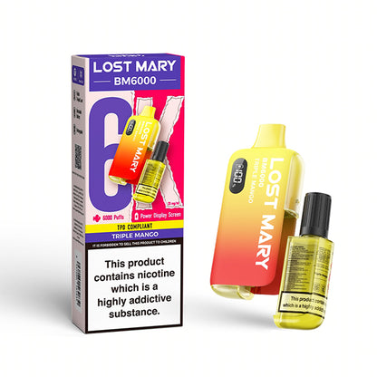 Lost Mary BM6000 (6K) Disposable Vape Device 20mg