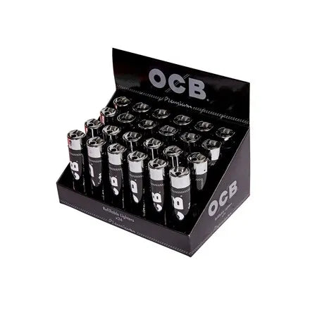 OCB Black Clipper Lighter (Pack of 24)