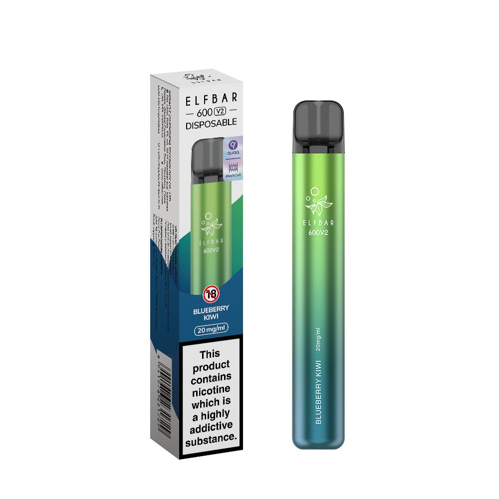 Elf Bar 600 V2 Disposable Vape (Single Unit) - Fleming Distribution