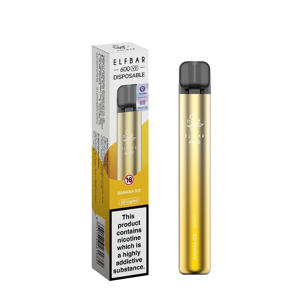 Elf Bar 600 V2 Disposable Vape (Single Unit) - Fleming Distribution