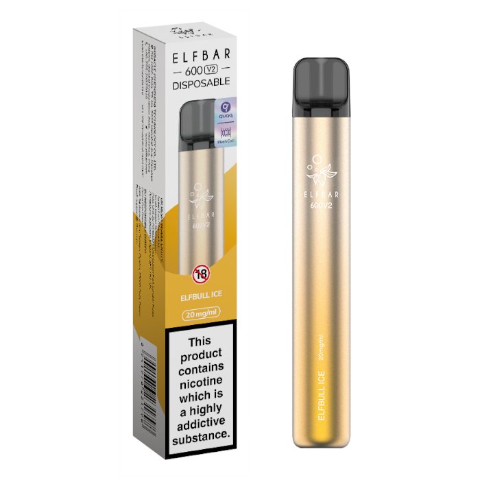 Elf Bar 600 V2 Disposable Vape (Single Unit) - Fleming Distribution