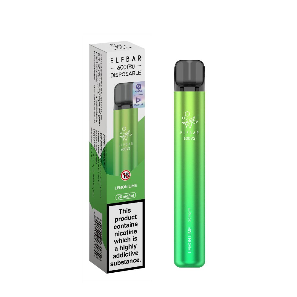 Elf Bar 600 V2 Disposable Vape (Single Unit) - Fleming Distribution