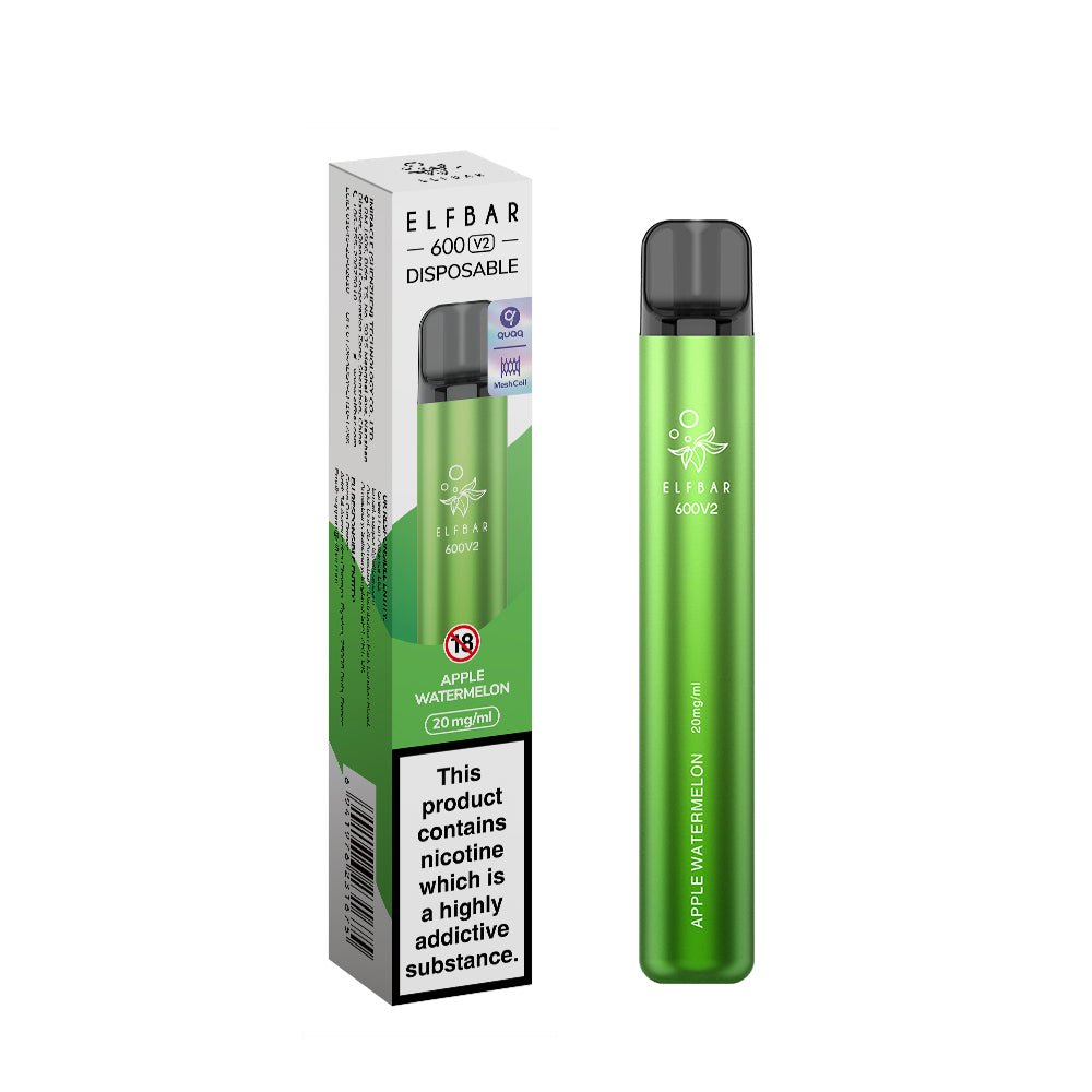 Elf Bar 600 V2 Disposable Vape (Single Unit) - Fleming Distribution