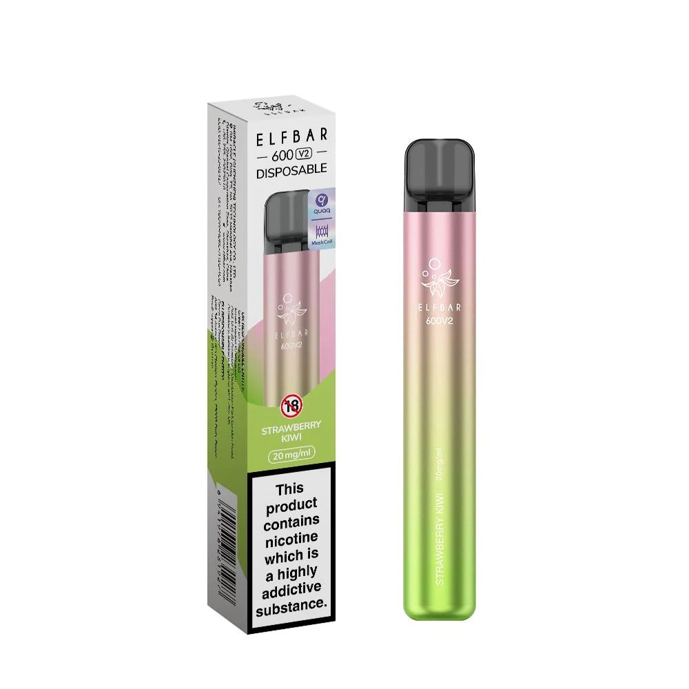 Elf Bar 600 V2 Disposable Vape (Single Unit) - Fleming Distribution