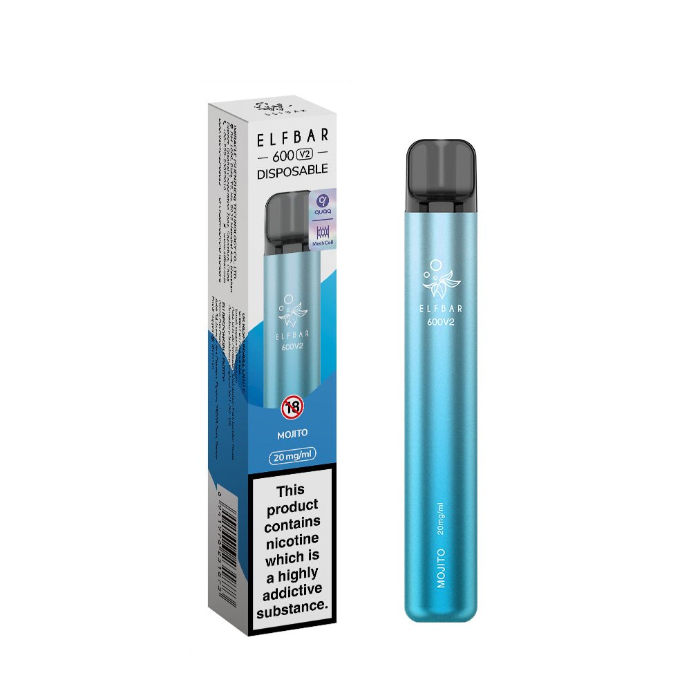 Elf Bar 600 V2 Disposable Vape (Single Unit) - Fleming Distribution