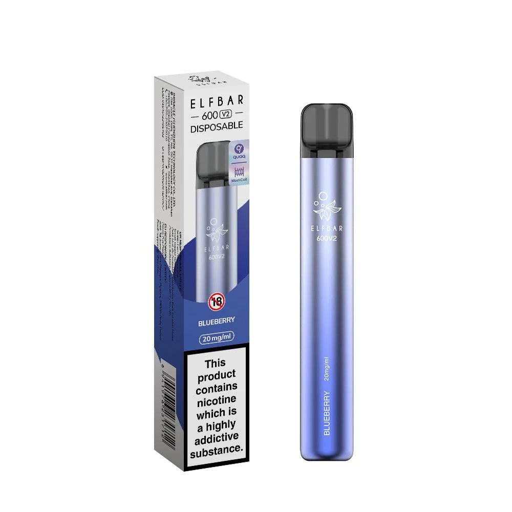 Elf Bar 600 V2 Disposable Vape (Single Unit) - Fleming Distribution