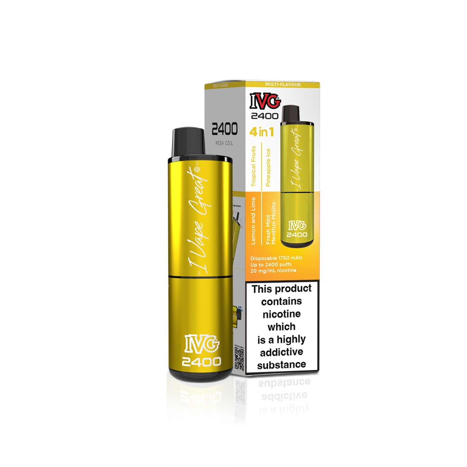 IVG 2400 Puff Disposable Vape (Single Unit) - Fleming Distribution