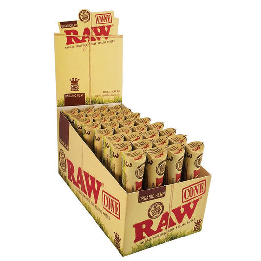 RAW Organic Hemp Pre-Rolled Cone King Size - 3 Pack