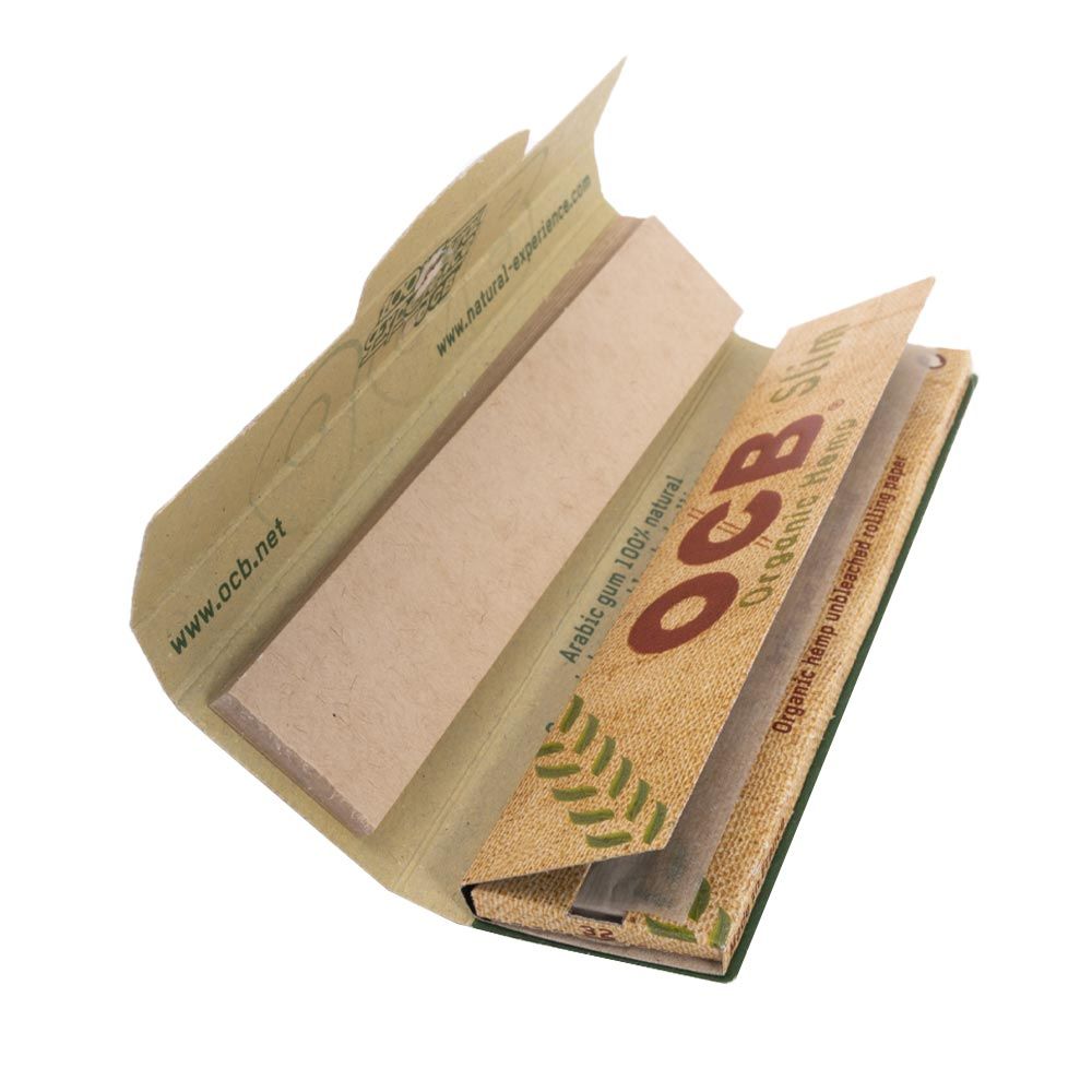 OCB Organic Hemp King-Size Slim Rolling Papers + Tips