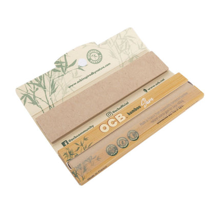 OCB Bamboo King-Size Slim Rolling Papers + Tips