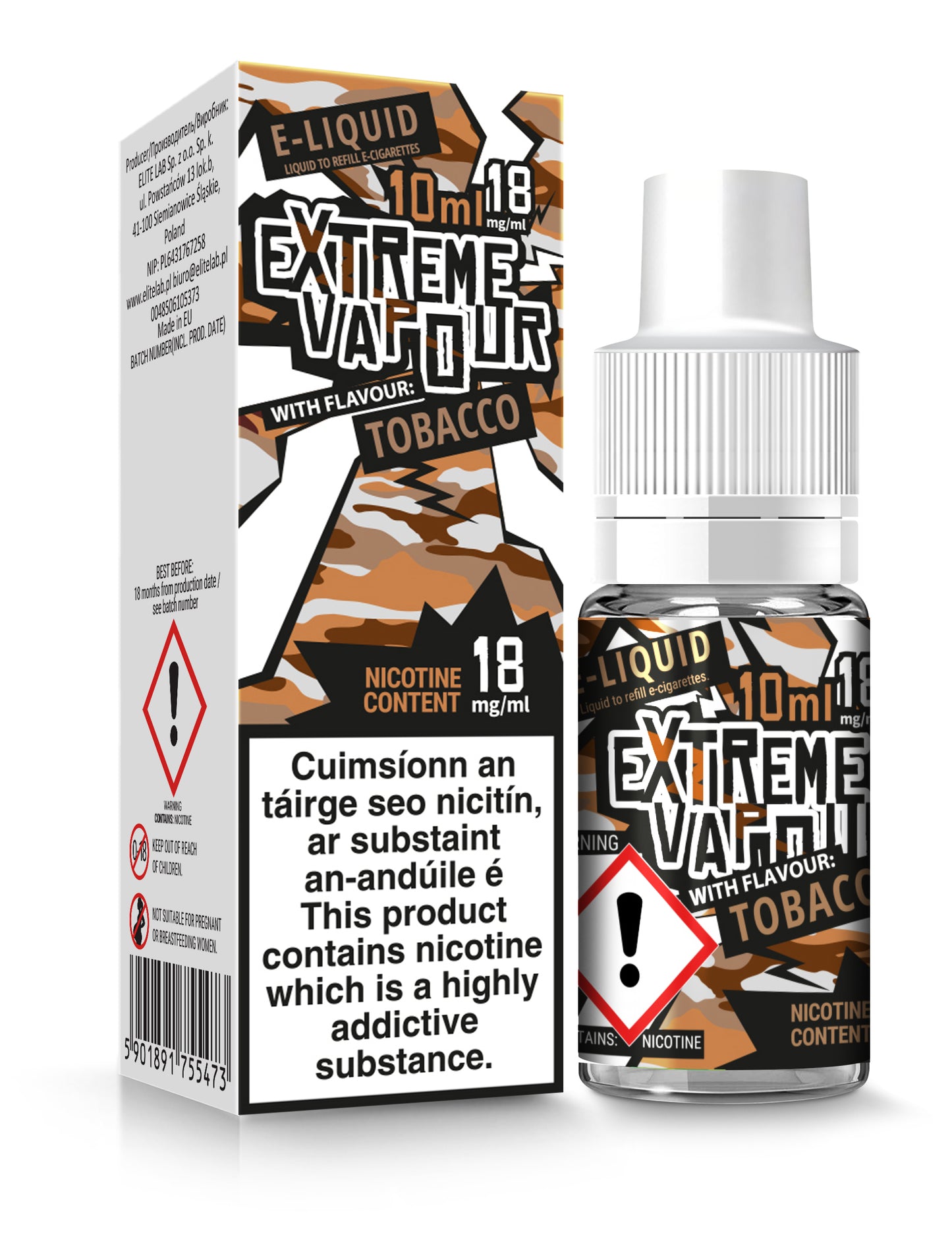 Extreme Vapour E-Liquid 10ml (Single Unit)